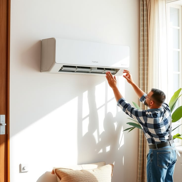 Happy family enjoying Neo Cool Systems AC